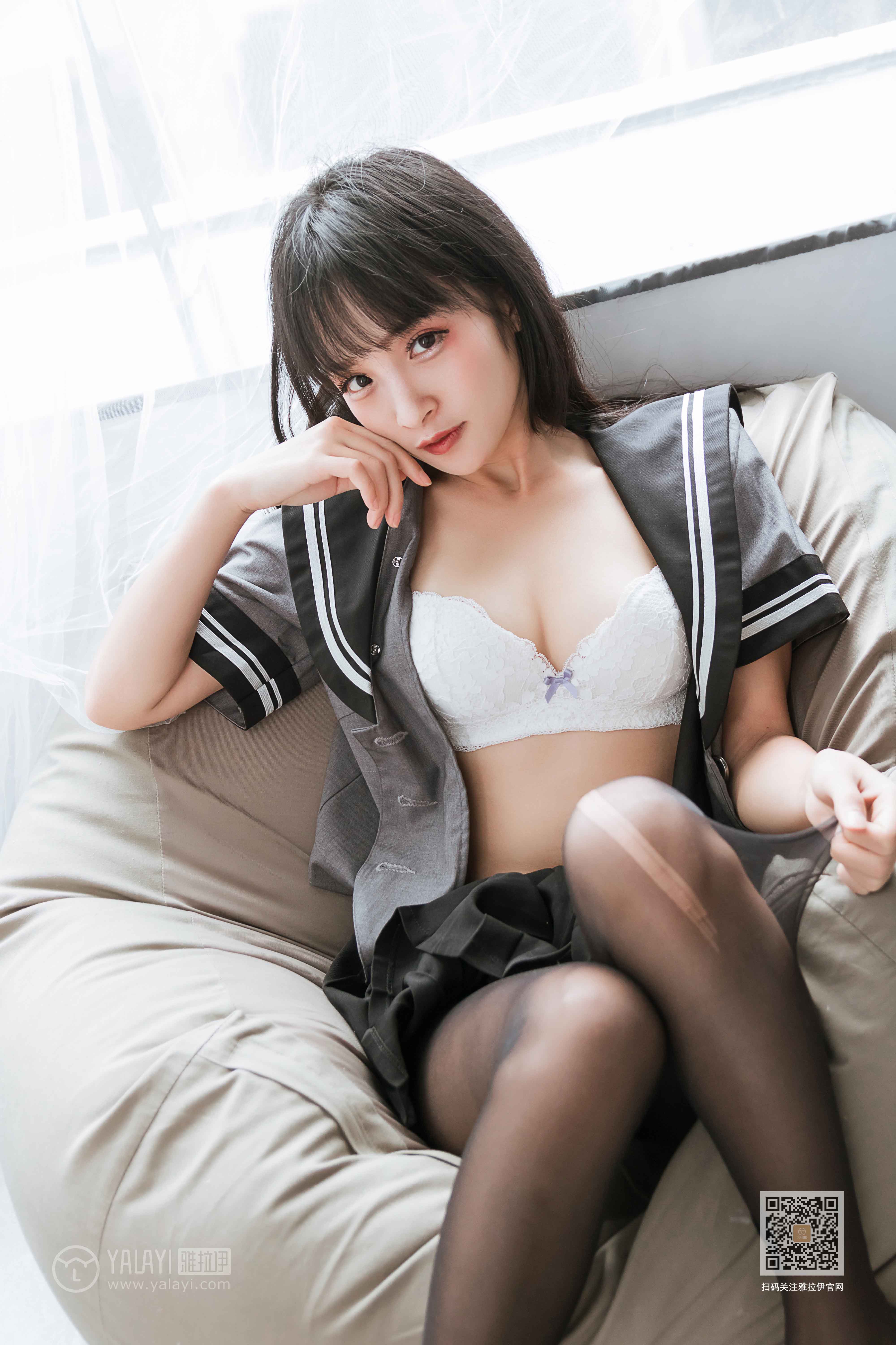 [YALAYI雅拉伊]2020.04.10Y601艾丽《疯狂的jk学妹》插图6